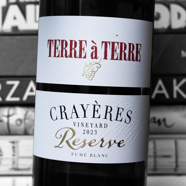 Terre à Terre Crayères Vineyard Reserve Fumé Blanc 2023, Wrattonbully, SA